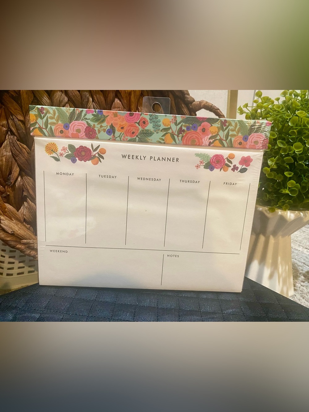 Rifle Paper Co. Floral Weekly Planner - Pink, Green, Orange, Blue